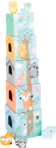Pastelová veža so zvieratkami