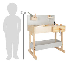 Detský pracovný stôl šedý s náradím 4