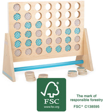 Drevená hra Štyri v riadku XXL