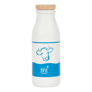 Drevená prepravka s fľašami na mlieko Fresh 6