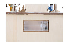 Drevený adventný kalendár vianočné trhy 2