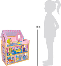 Poschodový domček pre bábiky s podkrovím