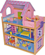 Poschodový domček pre bábiky s podkrovím