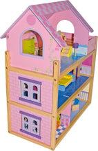 Poschodový domček pre bábiky s podkrovím