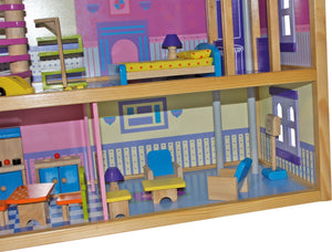 Poschodový domček pre bábiky s podkrovím