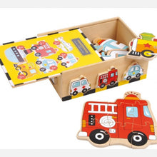 Puzzle box "Dopravné prostriedky"