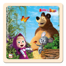 Drevené-puzzle-Máša-a-medveď-s-myškou-20x20
