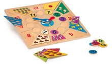 Drevené hodiny Puzzle