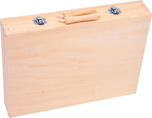 12-dielny drevený kufrík s náradím