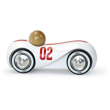 Drevené auto Streamline vintage biele 2