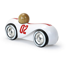 Drevené auto Streamline vintage biele 4