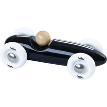 Drevené auto mini Grand prix vintage čierne 2