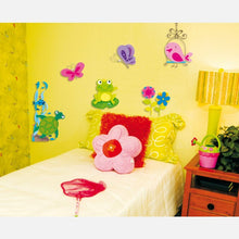 Textilné nálepky na stenu "žabka"