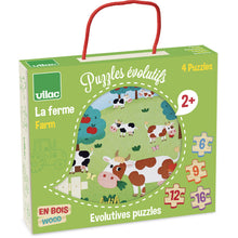 Drevené puzzle Farma 4v1 2