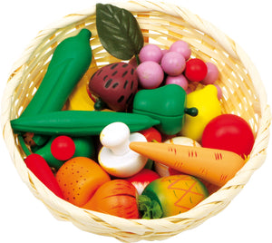 Košík so zeleninou a ovocím