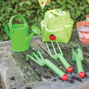 Záhradný set náradie plastový zelený 3ks 2