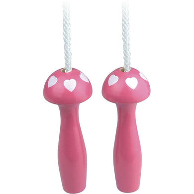 Fuchsiové švihadlo so srdiečkami