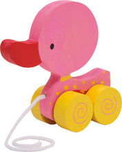 Ružová kačička na ťahanie "La"