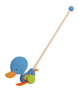 Ťahacie hračky kolísajúca sa kačička modrá