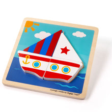 Vkladacie puzzle Plachetnica