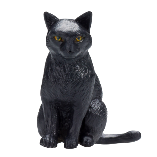 Mačka čierna sediaca Animal Planet