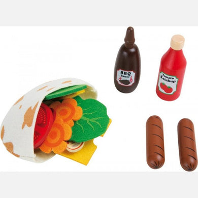 Hrací set obložená žemľa