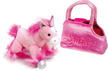 Jednorožec v plyšovej kabelke pre dievčatá