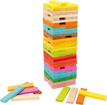 Stavebnica farebné drevená hranoly