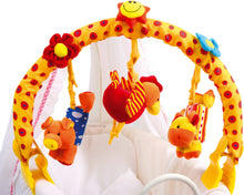 Flexibilná hrazdička so zvieratkami na kočík