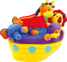 Plyšová loďka so zvieratkami