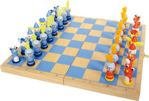 Drevené hry šach rytier