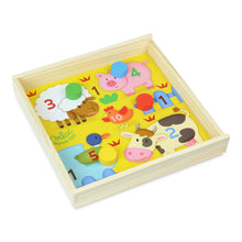 Drevená sada zábavných hier so zvieratkami 4v1 5