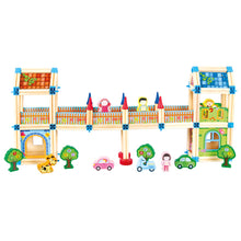 Drevená stavebnica veľký zámok 3