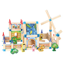 Drevená stavebnica veľký zámok 7