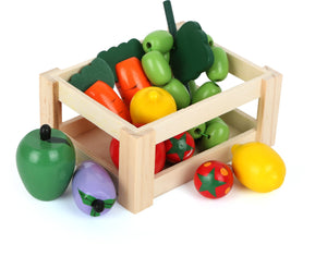 Krabica so zeleninou na hranie