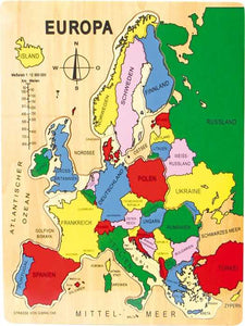 Vkladacie puzzle Európa