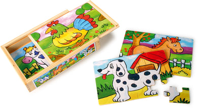 Set 2 puzzle so zvieracím motívom
