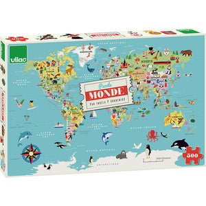 Puzzle Mapa sveta 500 dielikov 2