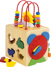 Multifunkčná drevená kocka