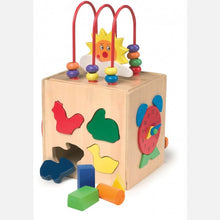 Multifunkčná drevená kocka 