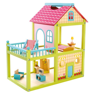 Domček pre bábiky s verandou