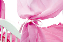 Postieľka s baldachýnom pre bábiky