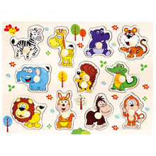 Drevené puzzle safari 11 dielikov