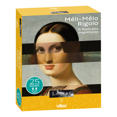 Zábavné mixovanie Päť portrétov múzea Louvre