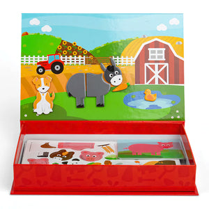 Magnetické obliekacie puzzle Farma 3