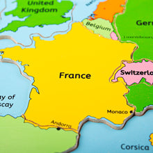 Drevené puzzle mapa Európy 25dielikov 2