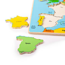 Drevené puzzle mapa Európy 25dielikov 5