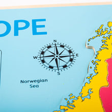 Drevené puzzle mapa Európy 25dielikov 7