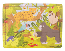 Drevené puzzle jungle