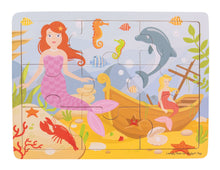 Drevené puzzle Morská panna